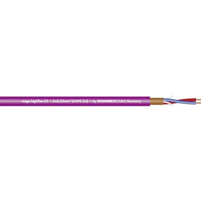 Sommer Cable 200-0008 Microfoonkabel 2 x 0.22 mm² Violet per meter Sommer Cable 200-0008 Microfoonkabel 2 x 0.22 mm² Violet per meter