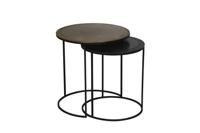 Light & Living Sidetable 'Talca', set van 2 stuks, antiek koper met brons - thumbnail