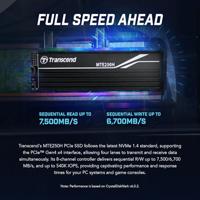 Transcend ts2tmte250h mte250h ssd, 2tb, m.2 2280,pcie gen4x4,nvme, 3d tlc, dram, metal heatsink - thumbnail