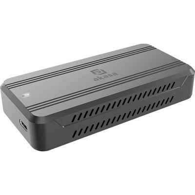 Akasa AK-ENU4M2-01 M.2 SSD-behuizing USB-C 4 40 GBit/s M.2 PCIe NVMe 2242, 2260, 2280 AK-ENU4M2-01 Akasa AK-ENU4M2-01 M.2 SSD-behuizing USB-C 4 40 GBit/s M.2 PCIe NVMe 2242, 2260, 2280 AK-ENU4M2-01