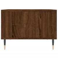 Salontafel 60x50x36,5 cm bewerkt hout bruineikenkleurig - thumbnail