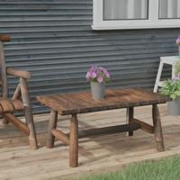 Salontafel 90x50x41 cm massief vurenhout - thumbnail