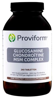 Proviform Glucosamine Chondroitine MSM Complex Tabletten 240st Proviform Glucosamine Chondroitine MSM Complex Tabletten 240st
