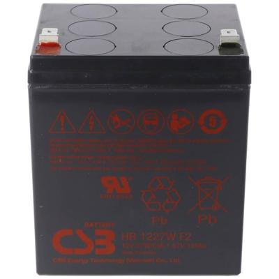 CSB Battery HR 1227W high-rate Loodaccu 12 V 6.2 Ah Loodvlies (AGM) (b x h x d) 90 x 106 x 70 mm Kabelschoen 6.35 mm, Kabelschoen 4.8 mm Onderhoudsvrij, CSB Battery HR 1227W high-rate Loodaccu 12 V 6.2 Ah Loodvlies (AGM) (b x h x d) 90 x 106 x 70 mm Kabelschoen 6.35 mm, Kabelschoen 4.8 mm Onderhoudsvrij,
