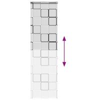 Doucherolgordijn met cassette 80x240 cm stofbreedte 76 cm - thumbnail