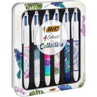 Bic Colours Tie - Dye 4-kleurenbalpen, medium, klassieke inktkleuren, doos van 6 stuks - thumbnail
