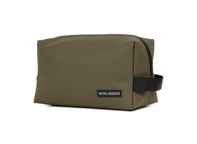 Norlander Dull PU Toilettas Olijfgroen