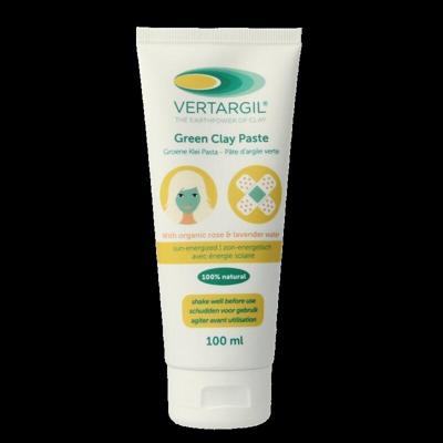 Groene klei pasta in tube