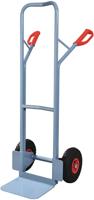 Promat/Tecwerk Steekwagen | hoogte 1300 mm schep-L250xB320mm | lucht-banden | draagvermogen 300 kg | duifblauw, RAL 5014 - 9000443058 - thumbnail