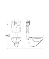 Grohe Skate bedieningspaneel glans wit voor Grohe Rapid SL - thumbnail