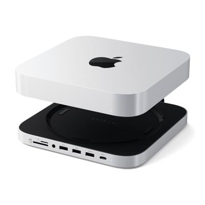Satechi USB-C Stand/hub Mac mini/Studio (SSD) - Silver