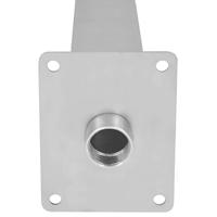 Zwembadfontein 50x30x90 cm roestvrij staal zilverkleurig - thumbnail