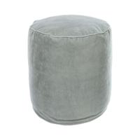 Kave Home Poef 'Brunetta' Velvet, kleur Lichtblauw - thumbnail