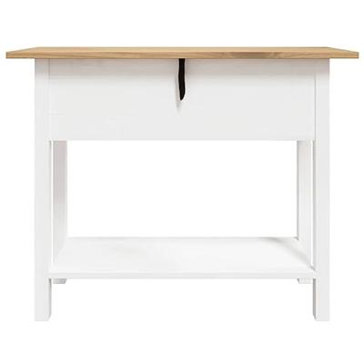 Wandtafel Mexicaans grenenhout Corona-stijl 90x34,5x73 cm wit