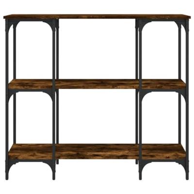 Wandtafel 102x35x90 cm bewerkt hout gerookt eikenkleurig Wandtafel 102x35x90 cm bewerkt hout gerookt eikenkleurig