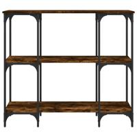 Wandtafel 102x35x90 cm bewerkt hout gerookt eikenkleurig - thumbnail