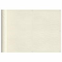 VidaXL Balkonscherm 75x800 cm 100% oxford polyester crèmekleurig - thumbnail