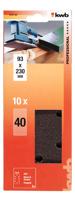kwb 818104 Schuurpapier Korrelgrootte (num) 40 (l x b) 230 mm x 93 mm 10 stuk(s) - thumbnail