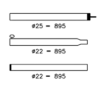Campking Tentstok 25mm 170/250cm - thumbnail