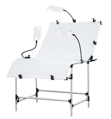 BRESSER BR-PT103 Foto Opnametafel 100x200cm met 3 LED lampen