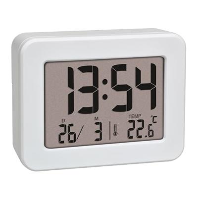 TFA Dostmann 60.2044.02 Wekker Kwarts Wit Alarmtijden 1