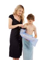 Waterdichte beschermhoes hele arm kind - 6-7 jaar - thumbnail