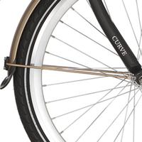 Alpina spatbordstang voor 26 curve matt gold - thumbnail