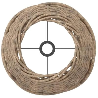 Lampenkap 15x12 cm wicker bruin Lampenkap 15x12 cm wicker bruin