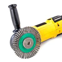 Lessmann Ronde borstel | gat d. 125 mm draaddikte 0,5 mm | RVS 6 mm | 15.000 omw/min | 1 stuk - 473801EZ 473801EZ - thumbnail