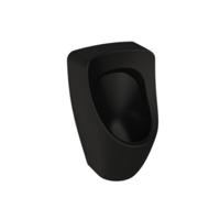 Plieger Kansas urinoir met achterinlaat mat zwart 271107 - thumbnail