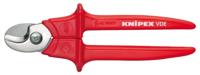 Knipex Kabelschaar benen | Kunststof omspoten | Geïsoleerd | Kunststof gespoten | VDE-getest - 95 06 230 SB - thumbnail