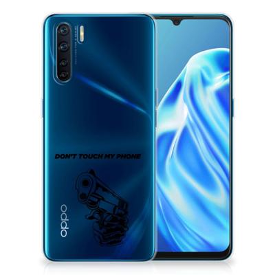 OPPO A91 Silicone-hoesje Gun Don't Touch My Phone OPPO A91 Silicone-hoesje Gun Don't Touch My Phone