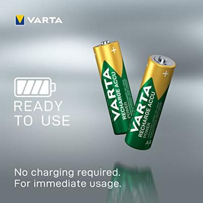 Varta Rechargeable Accu Ready2Use AA Micro 2100 mAh Ni-Mh batterij (oplaadbaar zonder geheugeneffect, direct klaar voor gebruik) AA 2-pack Mignon AA meerkleurig
