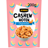 Jumbo Cashewnoten Ongezouten 200 g - thumbnail