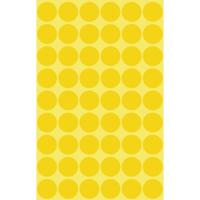 Avery Ronde etiketten diameter 12 mm, geel, 270 stuks - thumbnail