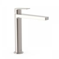 Wastafelmengkraan Tres Project 1-Hendel Uitloop Recht 19.7 cm Rond RVS - thumbnail