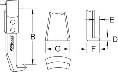 KS Tools 6151102 Trekhaak