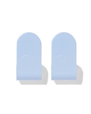 HEMA Plakhaken lichtblauw - 2 stuks