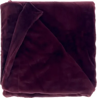 Unique Living Plaid KLAAS 150x200 cm - Dark Purple