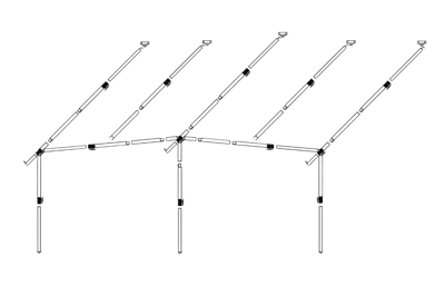 Dorema Frame Voortent Staal EasyGrip 25mm diepte 270/300