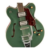 Gretsch G2622T Streamliner Center Block Double-Cut Steel Olive IL semi-akoestische gitaar - thumbnail