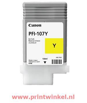 Canon Inktcartridge PFI-107 Y Origineel Geel 6708 B 001 Canon Inktcartridge PFI-107 Y Origineel Geel 6708 B 001