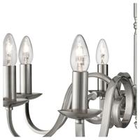 Searchlight Landelijke kroonluchterRichmond 8-lichts 65cm mat zilver - 1508-8SS - thumbnail