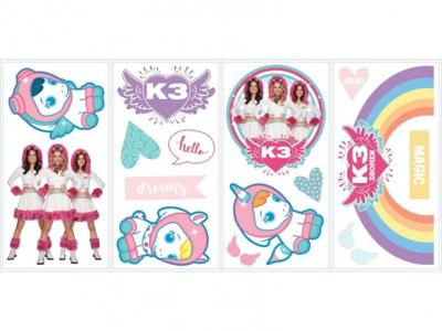 Studio 100 Muurstickers K3 Dromen 16 Stickers Studio 100 Muurstickers K3 Dromen 16 Stickers