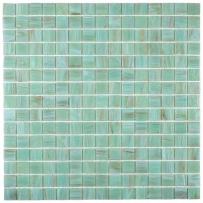 The Mosaic Factory Amsterdam Mozaïektegel - 2x2cm - wand en vloertegel - glans - aqua green GMG122