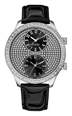 Horlogeband Guess W10558L2 / W85053G2 / W10558L1 Leder Zwart