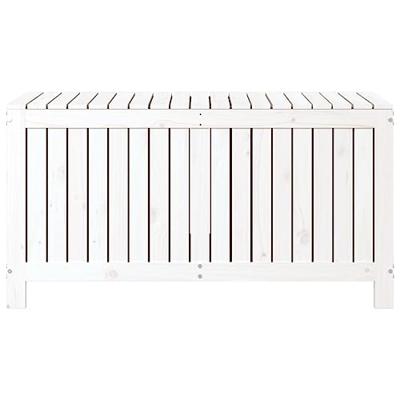 Tuinbox 121x55x64 cm massief grenenhout wit