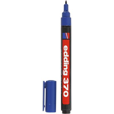 Edding 370 Stift, lijndikte 1 mm, blauw, 1 stuk Edding 370 Stift, lijndikte 1 mm, blauw, 1 stuk