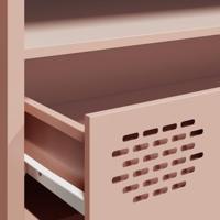 Tv-meubel 202x39x43,5 cm koudgewalst staal roze - thumbnail