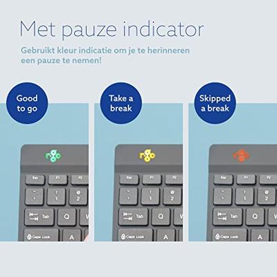 R-GO Tools Split Toetsenbord USB QWERTY, Engels Zwart Flexibel, Ergonomisch